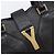 Autre Marque Saint Laurent Cabas Hand Bag Leather 2way Black Gold 311220 - vista 21