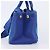 PRADA Canapa PM Hand Bag Canvas 2way Blue Gold Tone - vista 3