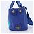PRADA Canapa PM Hand Bag Canvas 2way Blue Gold Tone - vista 4
