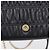PRADA Gathered Chain Shoulder Bag Leather Black Gold Tone - vista 17