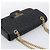 PRADA Gathered Chain Shoulder Bag Leather Black Gold Tone - vista 6