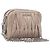 Miu Miu Matelasse Chain Shoulder Bag Leather Beige Silver