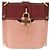 Chloé Chloe Abby Rocky Shoulder Bag Leather Pink Gold Tone - vista 2