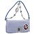 Miu Miu Matelasse Hand Bag Cotton 2way Blue Silver