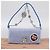 Miu Miu Matelasse Hand Bag Cotton 2way Blue Silver - vista 12