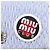Miu Miu Matelasse Hand Bag Cotton 2way Blue Silver - vista 22