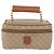 Céline CELINE Macadam Canvas Vanity Hand Bag PVC Beige Gold - vista 13