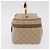 Céline CELINE Macadam Canvas Vanity Hand Bag PVC Beige Gold - vista 3