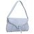 Céline CELINE Shoulder Bag Leather Light Blue Silver