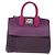Salvatore Ferragamo Studio Bag Small Leather 2way Purple Silver - vista 13