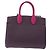 Salvatore Ferragamo Studio Bag Small Leather 2way Purple Silver - vista 2