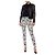 Autre Marque Vaqueros SAINT LAURENT con estampado de cebra Negro Blanco - vista 8