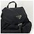 Prada Zaino Medium in nylon con logo triangolare Nero - vista 4