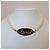 Collana Choker Chanel Logo Bianca Metallo - vista 4