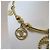 Chanel Collana con pendente logo CC cerchio dorato rotondo - vista 3