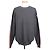 Moncler Grauer Strick mit Stripe-Logo