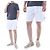 Brunello Cucinelli Pantaloncini a metà lunghezza con vita elastica e patch logo Tennis (White)