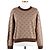 Gucci GG Jacquard Langarmstrick braun
