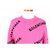 Balenciaga Multi-Logo Strickpullover Rosa - Ansicht 5