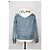 Céline Jeansjacke mit Kapuze Blau - Ansicht 2