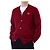 Comme Des Garcons V-Ausschnitt Strickcardigan aus Wolle mit rotem Herz-Patch - Ansicht 12