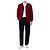Comme Des Garcons V-Ausschnitt Strickcardigan aus Wolle mit rotem Herz-Patch - Ansicht 15