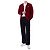 Comme Des Garcons V-Ausschnitt Strickcardigan aus Wolle mit rotem Herz-Patch - Ansicht 17