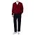 Comme Des Garcons V-Ausschnitt Strickcardigan aus Wolle mit rotem Herz-Patch - Ansicht 7