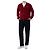 Comme Des Garcons V-Ausschnitt Strickcardigan aus Wolle mit rotem Herz-Patch - Ansicht 8