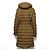 Burberry Piumino lungo da donna con cappuccio e cintura in nylon marrone - vista 4
