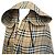 Burberry Cape Sciarpa in Seta Beige a Quadri Classici