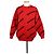 Balenciaga Multi Logo Strickpullover Rot