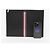 Thom Browne Clutch Medium Three Stripes in pelle martellata Nero - vista 10