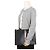 Thom Browne Clutch Medium Three Stripes in pelle martellata Nero - vista 11