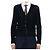 Thom Browne Cardigã de crepe de lã com corte relaxado Navy - vista 3