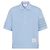 Thom Browne Overdyed Jersey Polo Kurzarm T-Shirt Blau