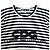Comme Des Garcons Langarm T-Shirt gestreift Black Navy - Ansicht 6