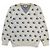 Gucci Jacquard-Strickpullover mit V-Ausschnitt für Herren, Farbe Ivory