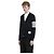 Thom Browne Cardigan ricamato Loop Back Bar Navy - vista 4