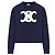 Céline Triumph Navy Rippstrick-Wollpullover für Damen - Ansicht 2