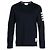 Thom Browne Baumwoll-T-Shirt mit langen Ärmeln Navy
