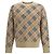 Burberry Klassischer karierter Wollpullover mit Rundhalsausschnitt (Beige) - Ansicht 7
