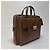 Prada Mallette en cuir Saffiano Marron - vue 2