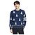 Thom Browne Herren Merino Seibold Navy Strickware Größe