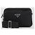 Prada Borsa a tracolla in nylon e pelle Saffiano - vista 5
