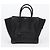 Luggage Céline Borsa a spalla Mini Tote in pelle grana Noir - vista 2