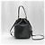 Prada Borsa a secchiello Duet in vitello Grace nera - vista 4
