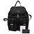 Prada Zaino in nylon con logo triangolare Nero