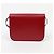 Céline Borsa a spalla Classic Box in pelle di vitello Medium Rossa - vista 4