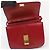 Céline Borsa a spalla Classic Box in pelle di vitello Medium Rossa - vista 8